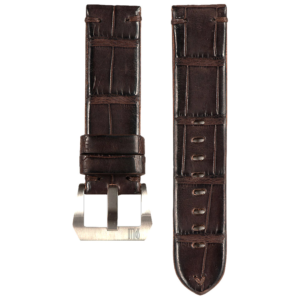 Spillo-Strap17-Alligator-Brown Spillo-Strap17-Alligator-Brown