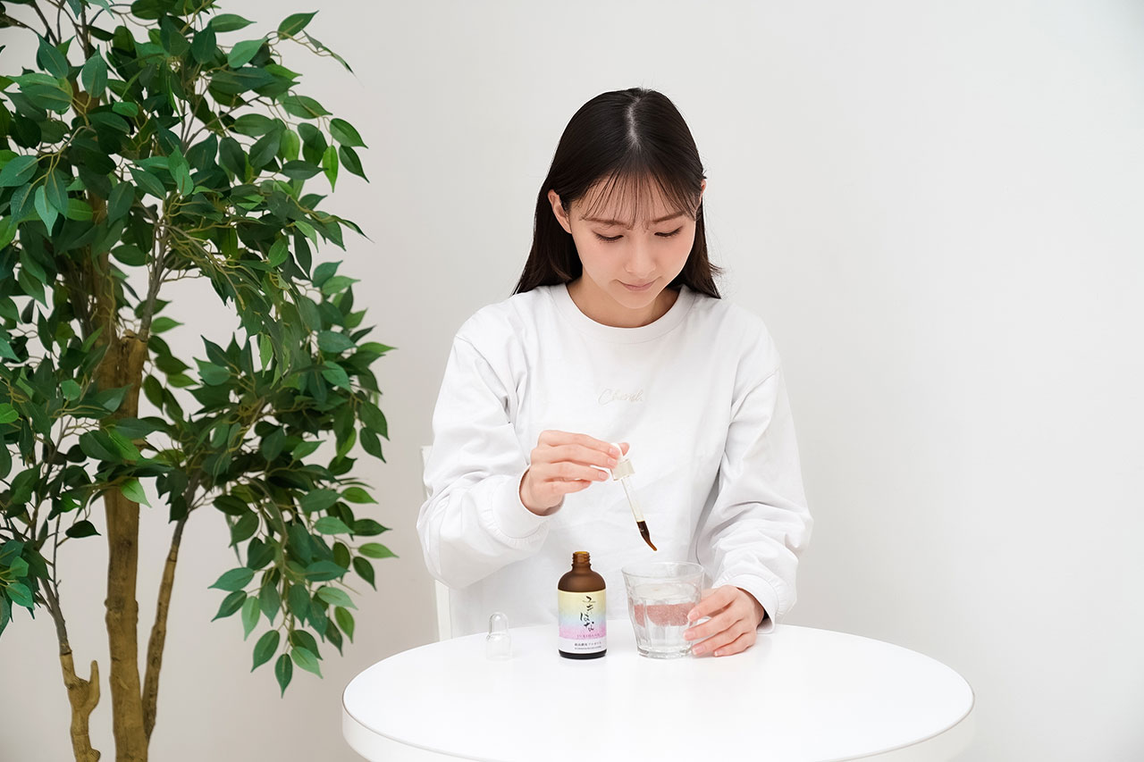 ユキはなの摂取方法 水またはぬるま湯