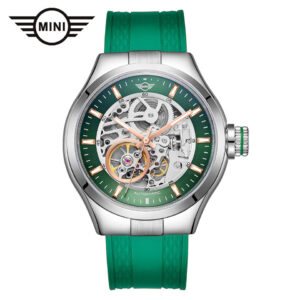 MINI AUTOMATIC WATCH GREEN 161802 (SV crown)