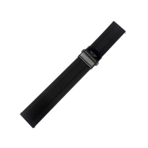 MINI シリコンラバーストラップ ブラック 18mm