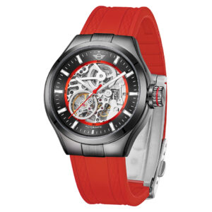 MINI オートマティックウォッチ ブラック/レッド 161809