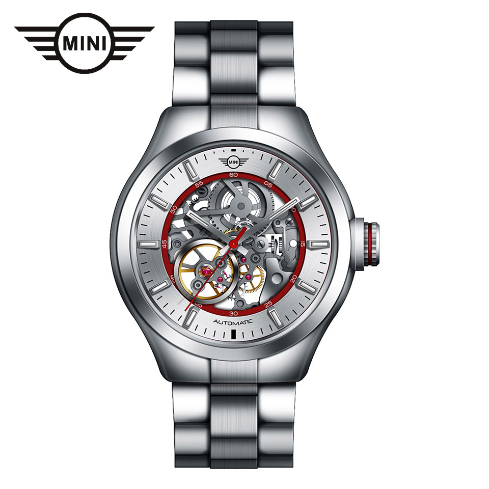 mini161810A_01 MINI AUTOMATIC WATCH 161810A RED