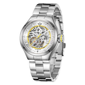 MINI オートマティックウォッチ シルバー/イエロー 161812A SSブレスレット