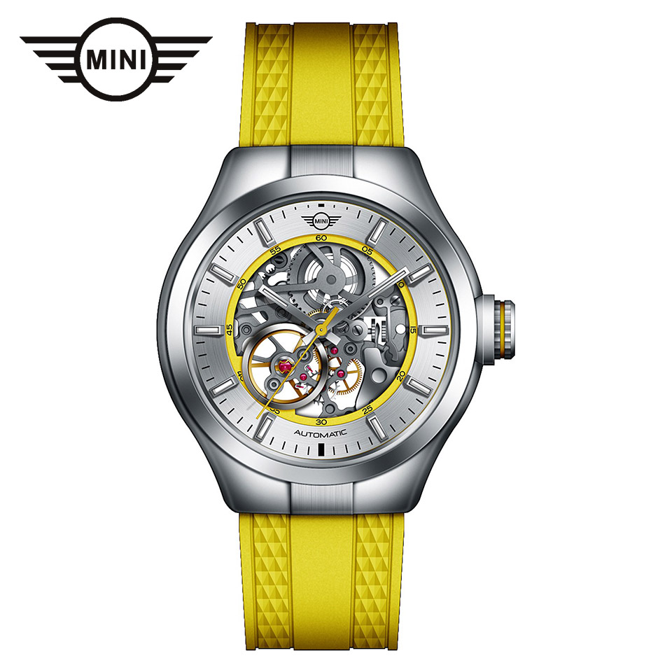mini161812_01 MINI AUTOMATIC WATCH YELLOW 161812