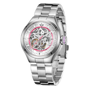 MINI オートマティックウォッチ シルバー/ピンク 161819A SSブレスレット