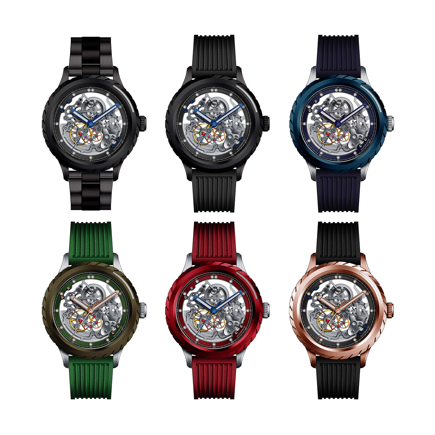 MINI オートマティックウォッチ MA-2 6モデル