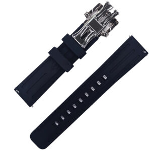 MINI シリコンラバーベルト 20mm ネイビー 裏 MA-2