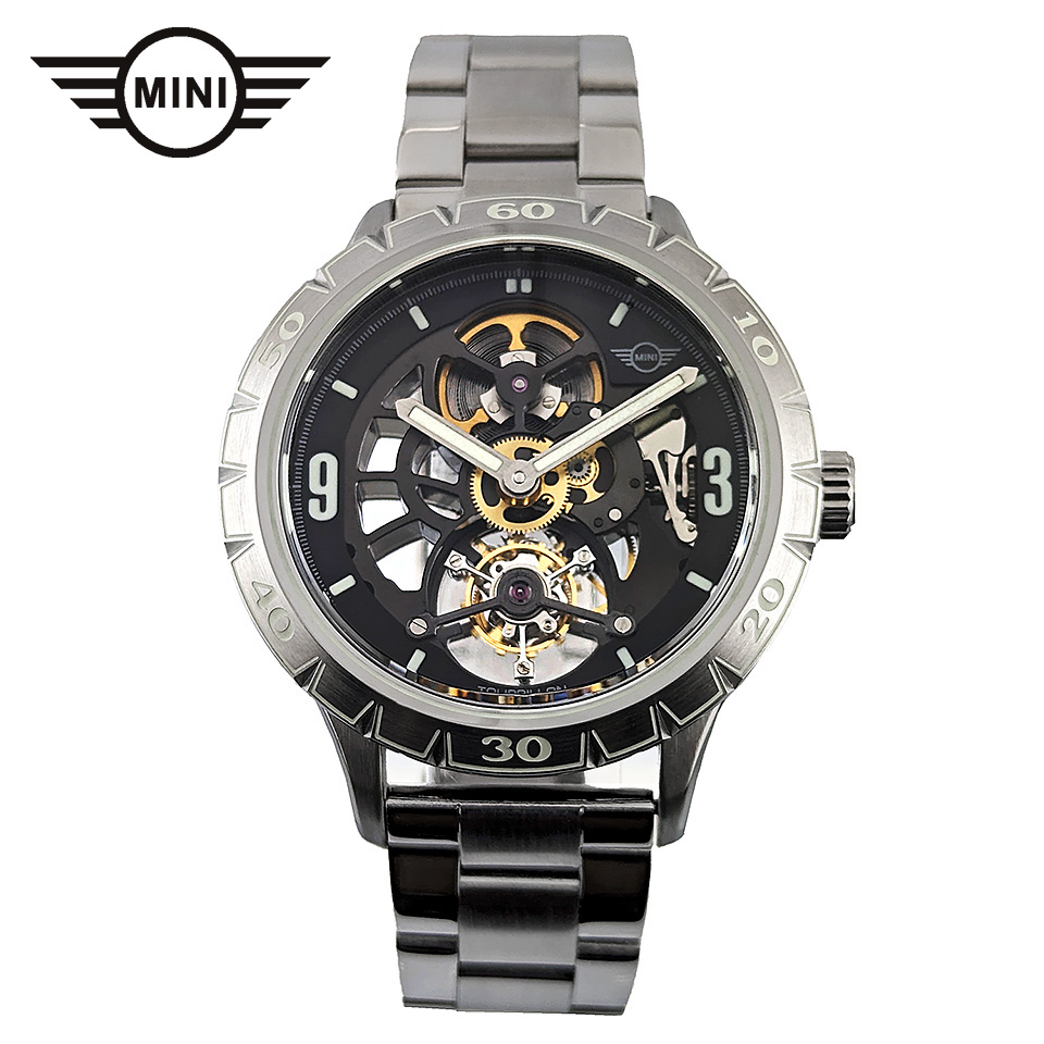 MINI スケルトントゥールビヨン MST-1 シルバー / SSブレスレット