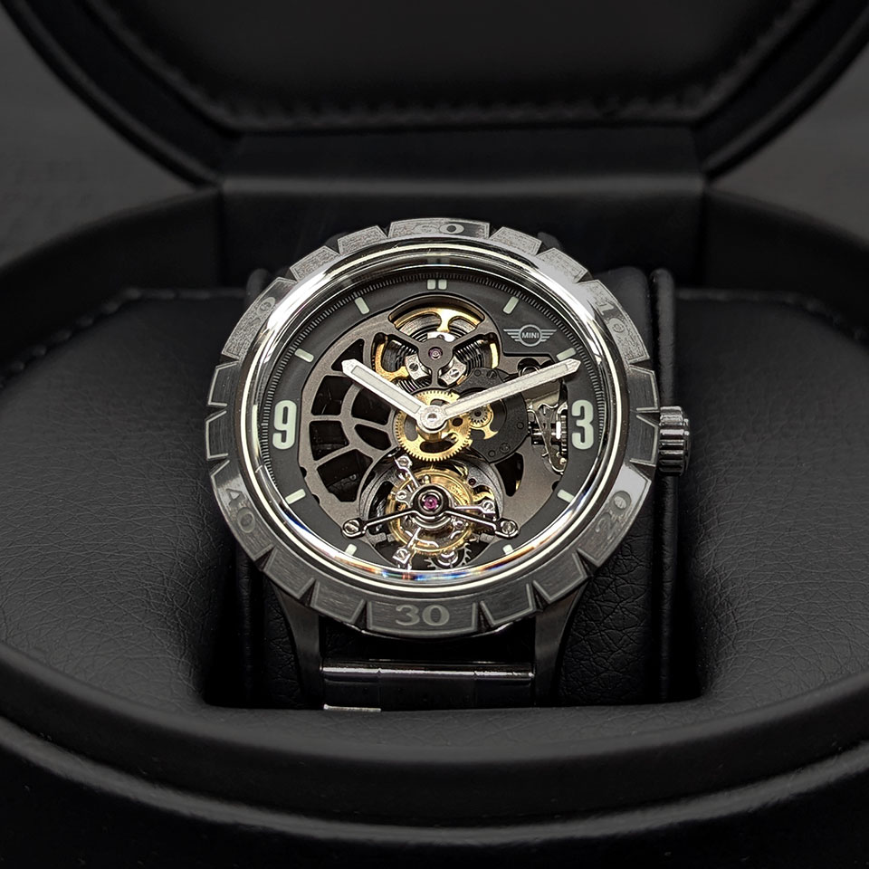 MINI スケルトントゥールビヨン MST-1 シルバー / SSブレスレット