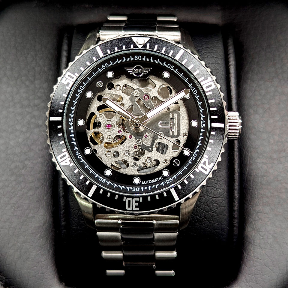 MINI オートマティックウォッチ MA-3 162301 ブラック/シルバー SS