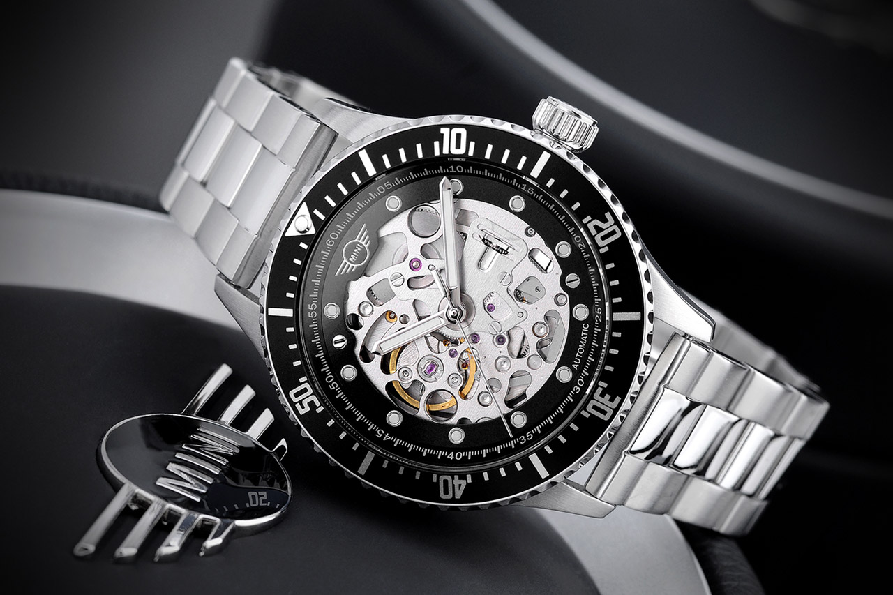 MINI AUTOMATIC WATCH DIVERS SKELETON MA-3
