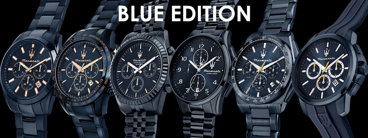 blue-edition Maserati Watches BLUE EDITION
