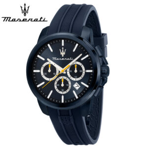 マセラティ スクセッソ メンズ腕時計 ブルー/ブルー