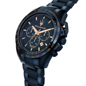 マセラティ トラガード メンズ腕時計 クロノグラフ ブルー/ブルー