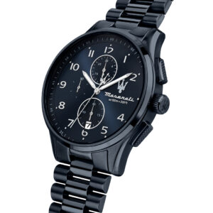 マセラティ ソルパッソ メンズ腕時計 クロノグラフ ブルー/ブルー