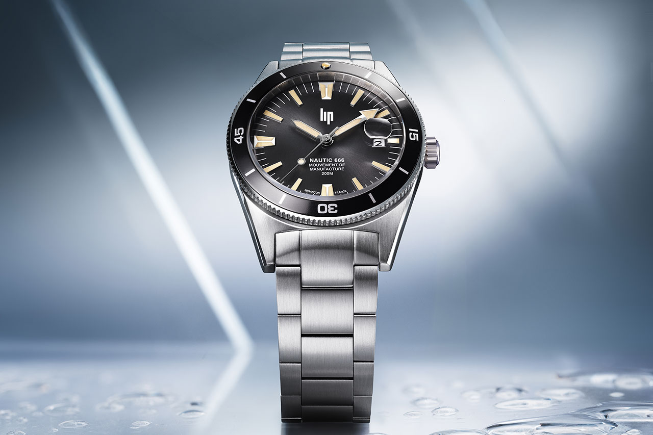 lip-nautic666 フランスの時計ブランド LIP の自社製ムーブメントを搭載したダイバーズウォッチ Nautic 666 ノーティック666