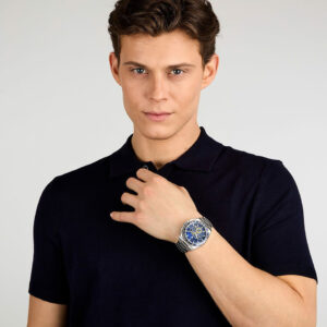 マセラティ ウォッチ メンズ腕時計 ベロチタ ブルー/シルバー + レザーベルトセットR8873652001