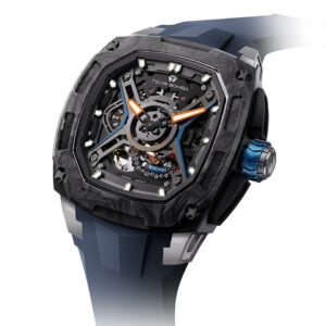 TSAR BOMBA DARK MATTER BLUE TB8605-02 Skeleton Automatic Watch
