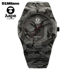 D1 Milano × AAPE BY A BATHING APE PCBJAAPE2 BLACK CAMO